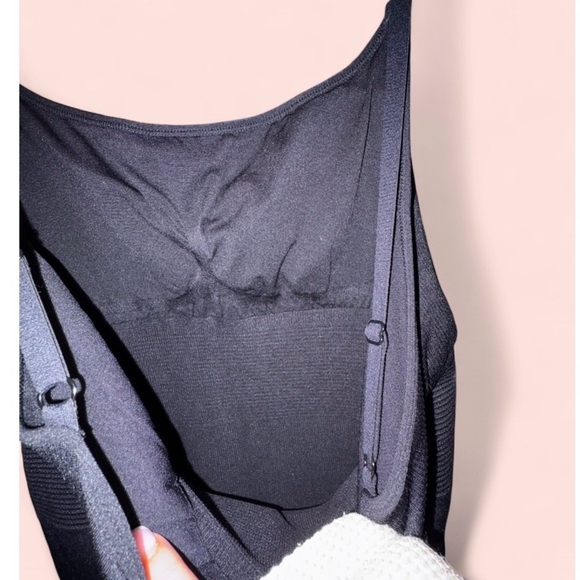 Women’s Black Spaghetti Strap Sculpting Midi Dress in Black | Size XL/XXL - Picture 5 of 11